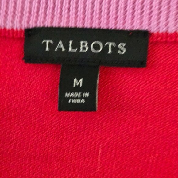 Tabots NWOT Preppy 100% Cotton Argyle Pullover Sweater Size M - Picture 6 of 8